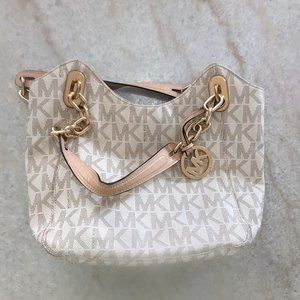 Cream Michael Kors Shoulder Bag